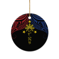 Philippines Heritage Ceramic Ornament Baybayin Philipinas Sun