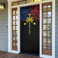 Philippines Heritage Personalized Door Cover Baybayin Philipinas Sun LT7 - Polynesian Pride
