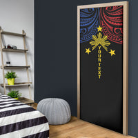 Philippines Heritage Personalized Door Cover Baybayin Philipinas Sun LT7 - Polynesian Pride