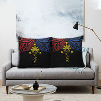 Philippines Heritage Pillow Cover Baybayin Philipinas Sun LT7 - Polynesian Pride