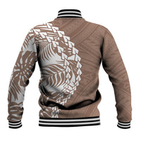 Polynesian Pride Baseball Jacket Polynesia Tribal - Tropical Brown LT7 - Polynesian Pride