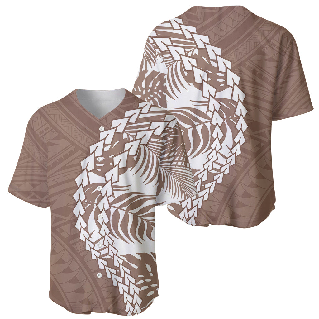Polynesian Pride Baseball Jersey Polynesia Tribal - Tropical Brown LT7 - Polynesian Pride