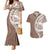 Polynesian Pride Couples Matching Mermaid Dress And Hawaiian Shirt Polynesia Tribal - Tropical Brown LT7 Brown - Polynesian Pride