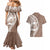 Polynesian Pride Couples Matching Mermaid Dress And Hawaiian Shirt Polynesia Tribal - Tropical Brown LT7 - Polynesian Pride