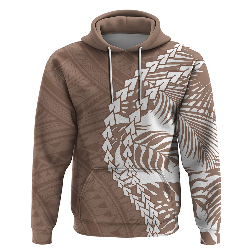 Polynesian Pride Hoodie Polynesia Tribal - Tropical Brown LT7 Brown - Polynesian Pride