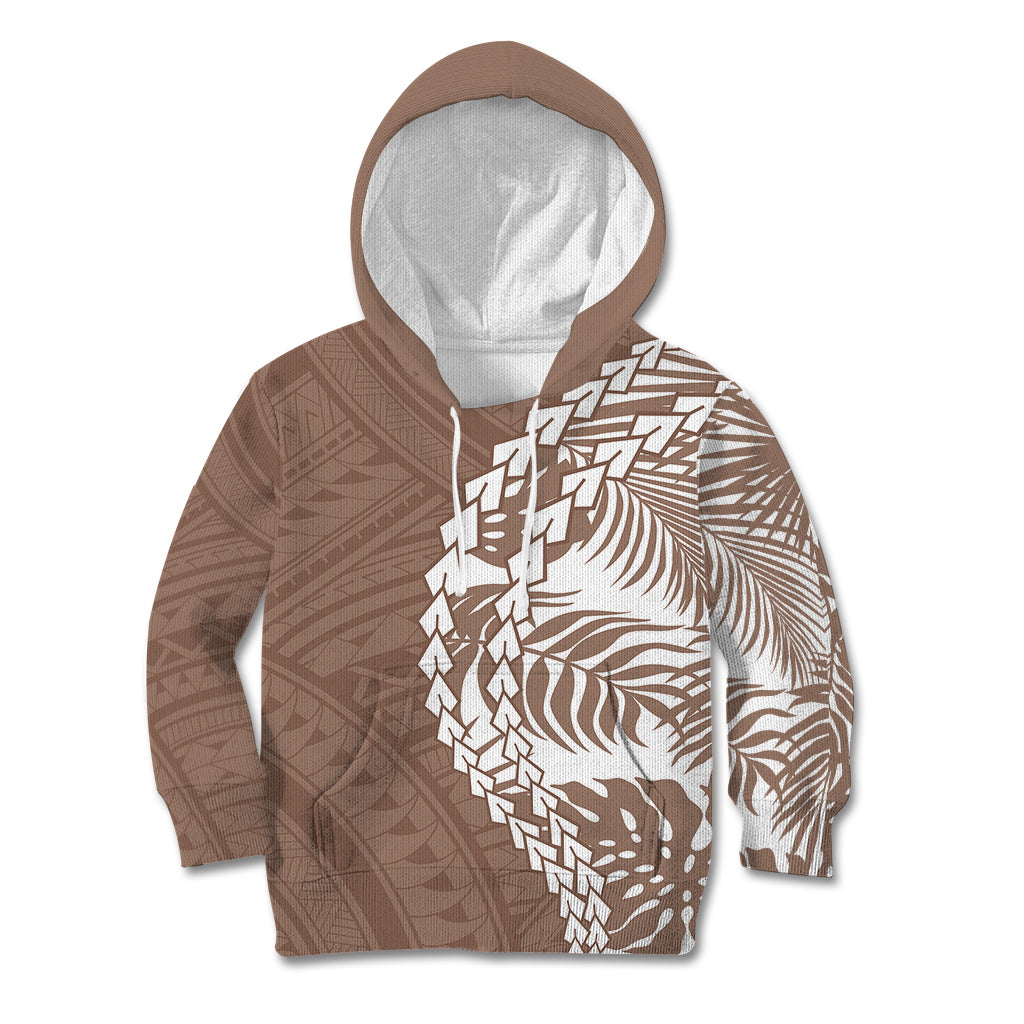 Polynesian Pride Kid Hoodie Polynesia Tribal - Tropical Brown LT7 Hoodie Brown - Polynesian Pride