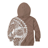 Polynesian Pride Kid Hoodie Polynesia Tribal - Tropical Brown LT7 - Polynesian Pride