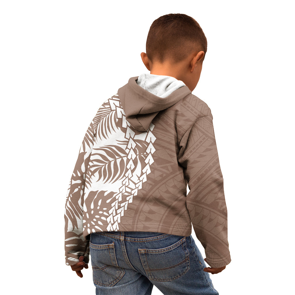 Polynesian Pride Kid Hoodie Polynesia Tribal - Tropical Brown LT7 - Polynesian Pride