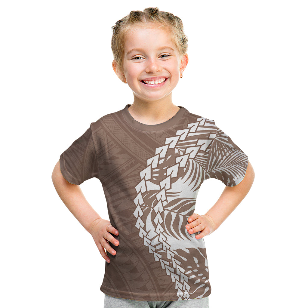 Polynesian Pride Kid T Shirt Polynesia Tribal - Tropical Brown LT7 Brown - Polynesian Pride