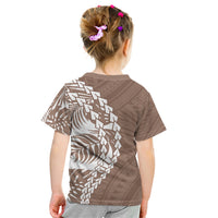 Polynesian Pride Kid T Shirt Polynesia Tribal - Tropical Brown LT7 - Polynesian Pride