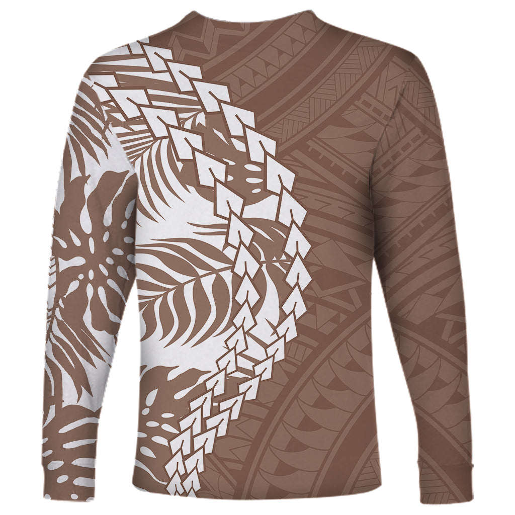 Polynesian Pride Long Sleeve Shirt Polynesia Tribal - Tropical Brown LT7 - Polynesian Pride