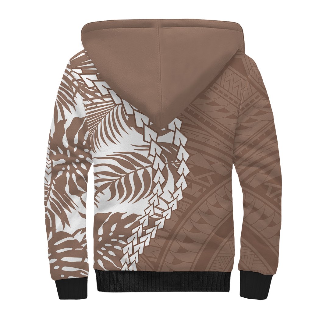 Polynesian Pride Sherpa Hoodie Polynesia Tribal - Tropical Brown LT7 - Polynesian Pride