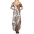 Polynesian Pride Summer Maxi Dress Polynesia Tribal - Tropical Brown LT7 - Polynesian Pride