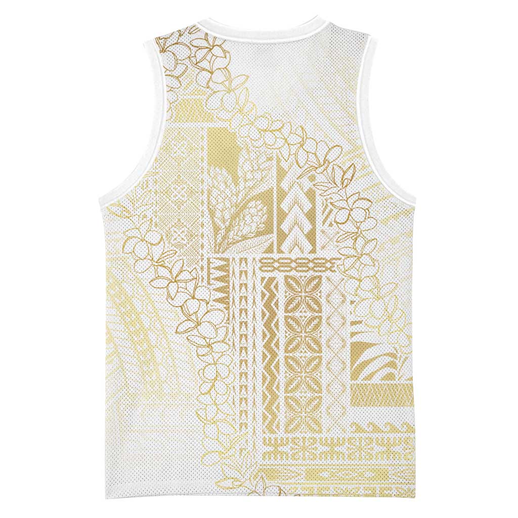 Samoa Lotu Tamaiti Mamanu Siapo Basketball Jersey Golden Plumeria - Polynesian Pride
