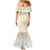 Samoa Lotu Tamaiti Mamanu Siapo Family Matching Mermaid Dress and Hawaiian Shirt Golden Plumeria - Polynesian Pride