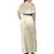 Samoa Lotu Tamaiti Mamanu Siapo Family Matching Off Shoulder Maxi Dress and Hawaiian Shirt Golden Plumeria - Polynesian Pride