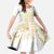 Samoa Lotu Tamaiti Mamanu Siapo Family Matching Short Sleeve Bodycon Dress and Hawaiian Shirt Golden Plumeria - Polynesian Pride