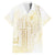 Samoa Lotu Tamaiti Mamanu Siapo Family Matching Short Sleeve Bodycon Dress and Hawaiian Shirt Golden Plumeria - Polynesian Pride