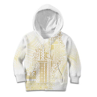 Samoa Lotu Tamaiti Mamanu Siapo Kid Hoodie Golden Plumeria - Polynesian Pride