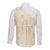 Samoa Lotu Tamaiti Mamanu Siapo Long Sleeve Button Shirt Golden Plumeria - Polynesian Pride