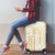 Samoa Lotu Tamaiti Mamanu Siapo Luggage Cover Golden Plumeria - Polynesian Pride