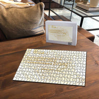 Samoa Lotu Tamaiti Mamanu Siapo Puzzle Golden Plumeria - Polynesian Pride