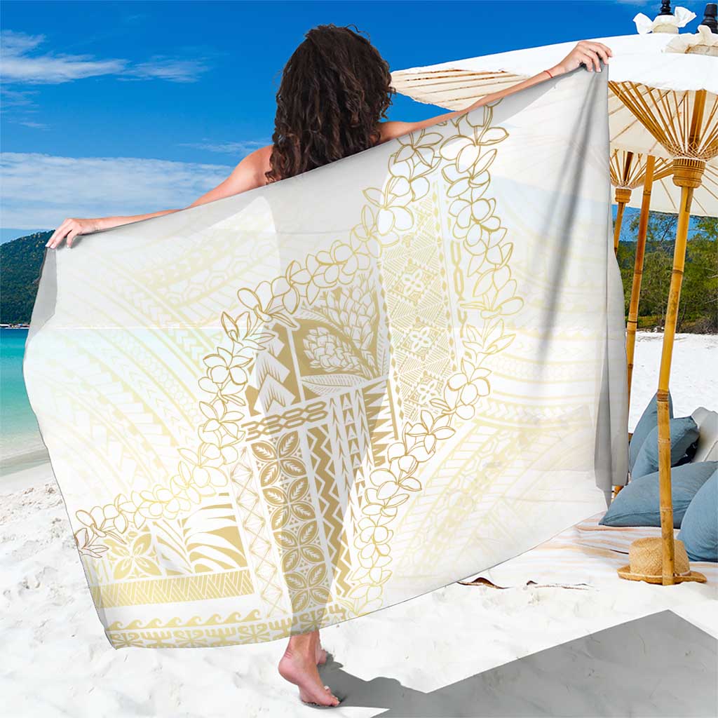 Samoa Lotu Tamaiti Mamanu Siapo Sarong Golden Plumeria - Polynesian Pride