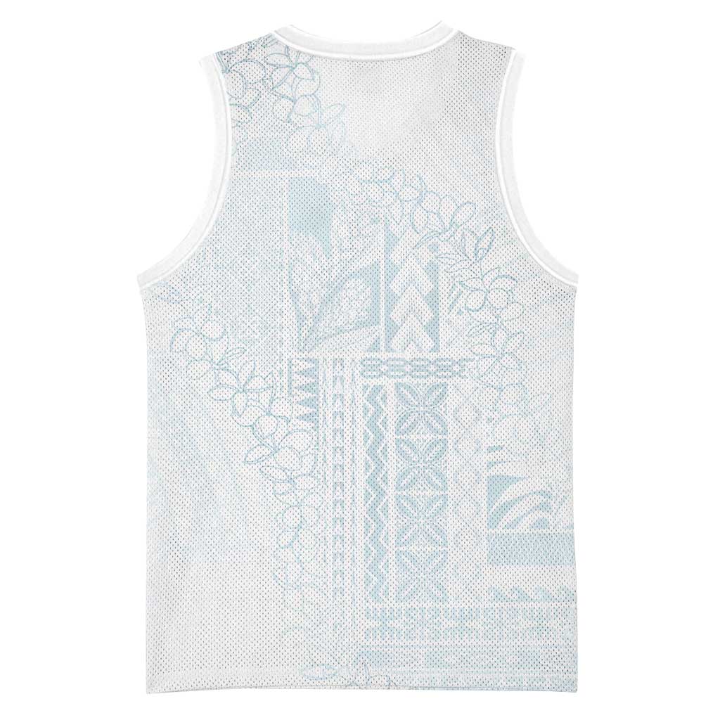 Samoa Lotu Tamaiti Mamanu Siapo Basketball Jersey Off White Plumeria - Polynesian Pride