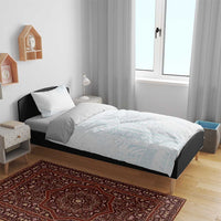 Samoa Lotu Tamaiti Mamanu Siapo Bedding Set Off White Plumeria - Polynesian Pride