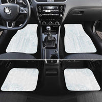 Samoa Lotu Tamaiti Mamanu Siapo Car Mats Off White Plumeria - Polynesian Pride