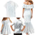 Samoa Lotu Tamaiti Mamanu Siapo Family Matching Mermaid Dress and Hawaiian Shirt Off White Plumeria - Polynesian Pride