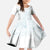 Samoa Lotu Tamaiti Mamanu Siapo Family Matching Short Sleeve Bodycon Dress and Hawaiian Shirt Off White Plumeria - Polynesian Pride