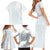 Samoa Lotu Tamaiti Mamanu Siapo Family Matching Short Sleeve Bodycon Dress and Hawaiian Shirt Off White Plumeria - Polynesian Pride