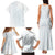 Samoa Lotu Tamaiti Mamanu Siapo Family Matching Tank Maxi Dress and Hawaiian Shirt Off White Plumeria - Polynesian Pride