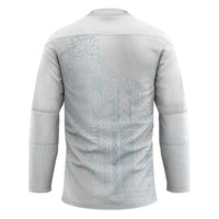 Samoa Lotu Tamaiti Mamanu Siapo Hockey Jersey Off White Plumeria - Polynesian Pride