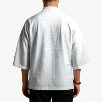 Samoa Lotu Tamaiti Mamanu Siapo Kimono Off White Plumeria - Polynesian Pride