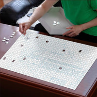 Samoa Lotu Tamaiti Mamanu Siapo Puzzle Off White Plumeria - Polynesian Pride