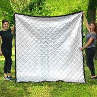 Samoa Lotu Tamaiti Mamanu Siapo Quilt Off White Plumeria - Polynesian Pride