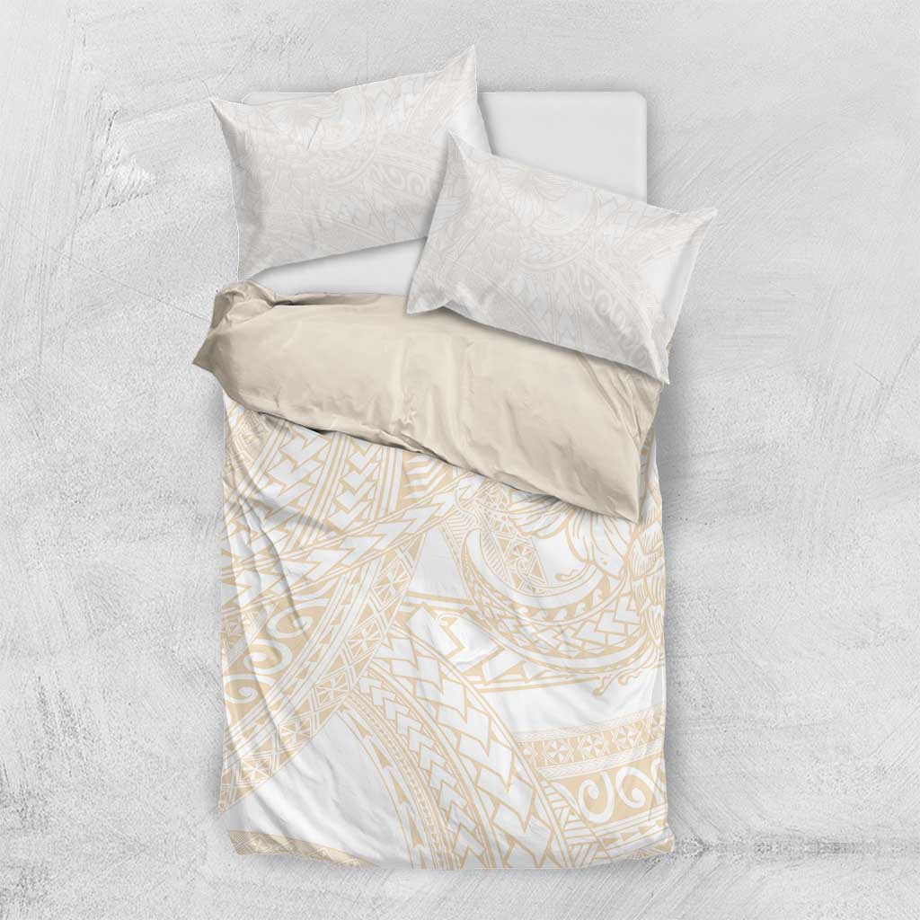 Samoa Lotu Tamaiti Ivory Bedding Set Teuila Tatau - Polynesian Pride