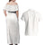 Samoa Lotu Tamaiti Ivory Couples Matching Off Shoulder Maxi Dress and Hawaiian Shirt Teuila Tatau - Polynesian Pride