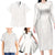 Samoa Lotu Tamaiti Ivory Family Matching Long Sleeve Bodycon Dress and Hawaiian Shirt Teuila Tatau - Polynesian Pride