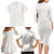 Samoa Lotu Tamaiti Ivory Family Matching Long Sleeve Bodycon Dress and Hawaiian Shirt Teuila Tatau - Polynesian Pride