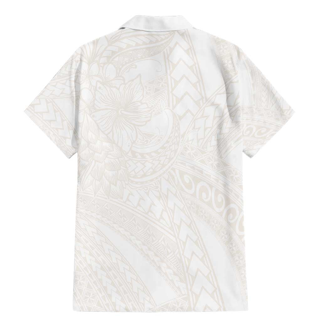 Samoa Lotu Tamaiti Ivory Family Matching Mermaid Dress and Hawaiian Shirt Teuila Tatau - Polynesian Pride