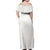 Samoa Lotu Tamaiti Ivory Family Matching Off Shoulder Maxi Dress and Hawaiian Shirt Teuila Tatau - Polynesian Pride