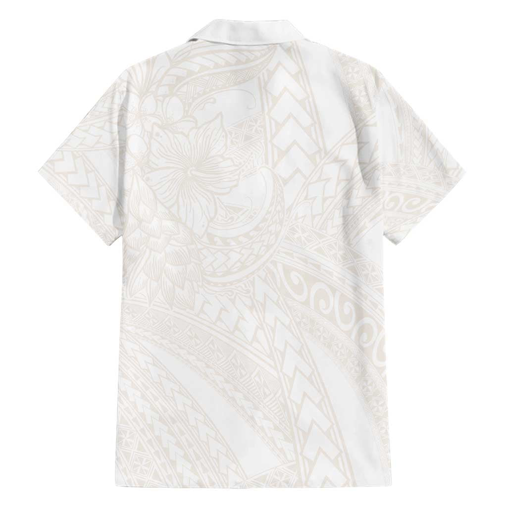Samoa Lotu Tamaiti Ivory Family Matching Tank Maxi Dress and Hawaiian Shirt Teuila Tatau - Polynesian Pride