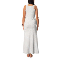 Samoa Lotu Tamaiti Ivory Family Matching Tank Maxi Dress and Hawaiian Shirt Teuila Tatau - Polynesian Pride