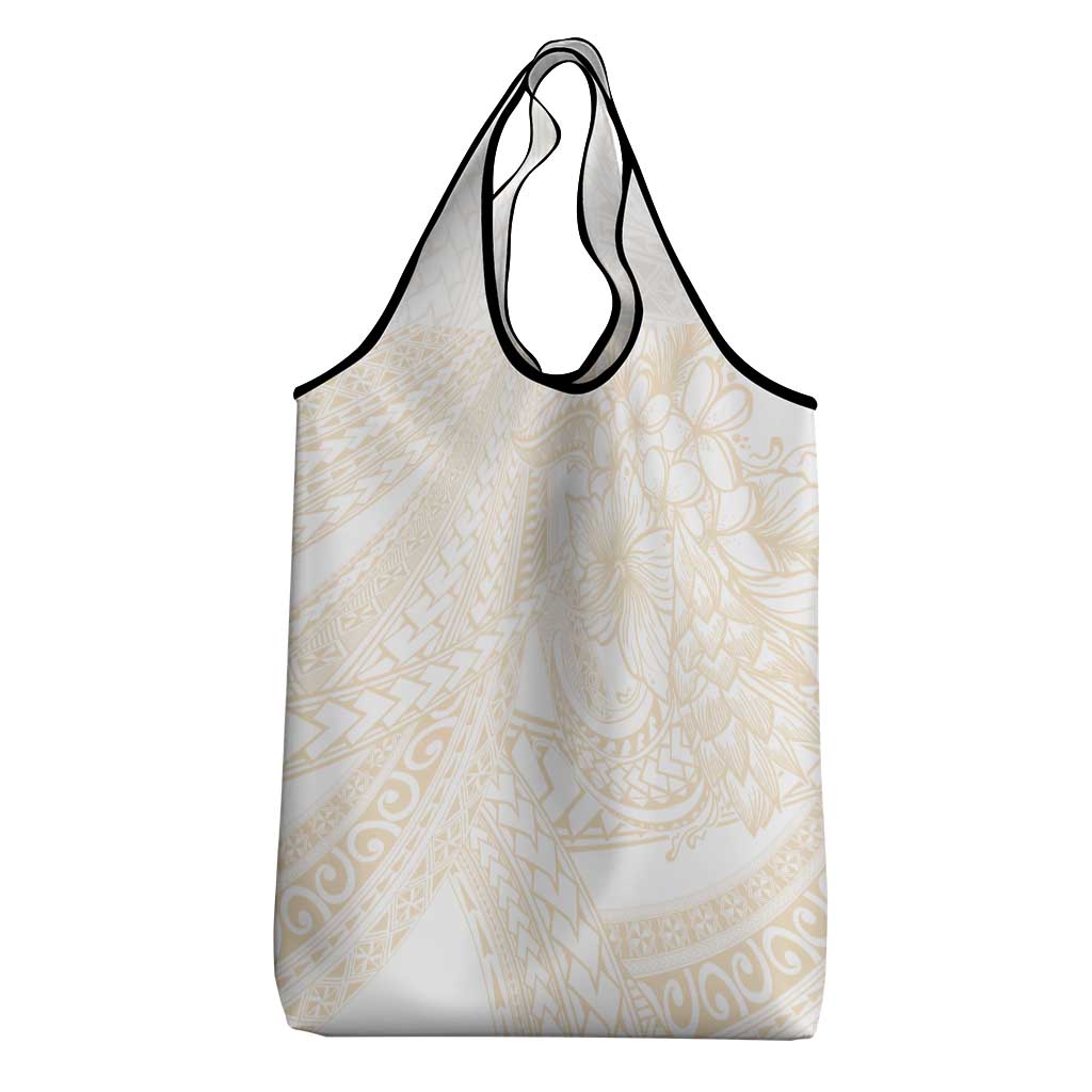Samoa Lotu Tamaiti Ivory Grocery Bag Teuila Tatau - Polynesian Pride