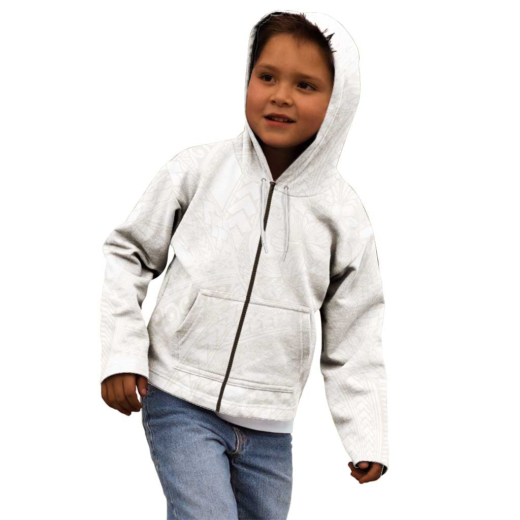 Samoa Lotu Tamaiti Ivory Kid Hoodie Teuila Tatau - Polynesian Pride