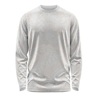 Samoa Lotu Tamaiti Ivory Long Sleeve Shirt Teuila Tatau - Polynesian Pride