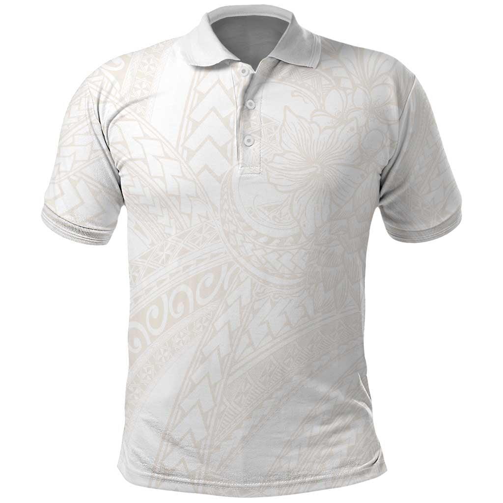 Samoa Lotu Tamaiti Ivory Polo Shirt Teuila Tatau LT7 Ivory - Polynesian Pride